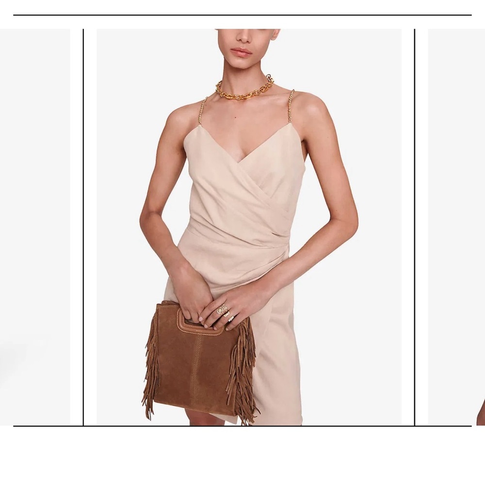 Maje Rosta mini linen Dress